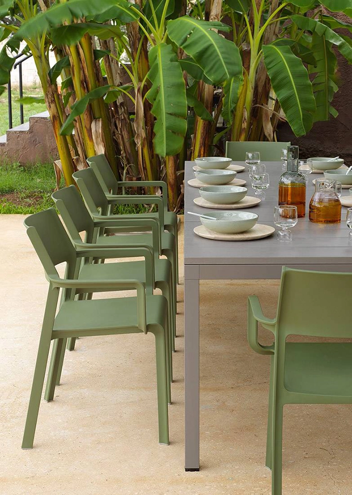 NARDI set de 4 chaises avec accoudoirs pour extérieur TRILL ARMCHAIR