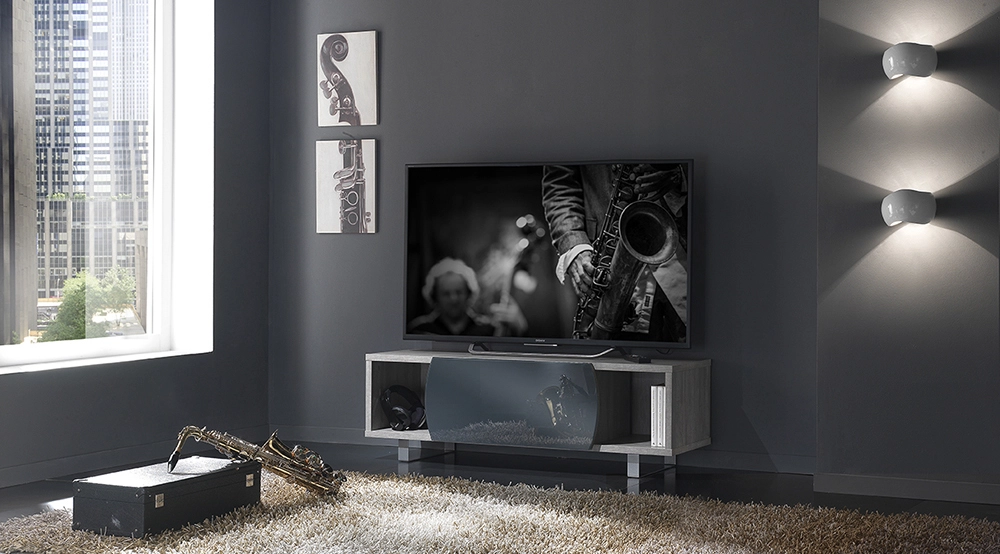 MUNARI meuble TV MK130 jusqu'à 55" Collection CORTINA EASY