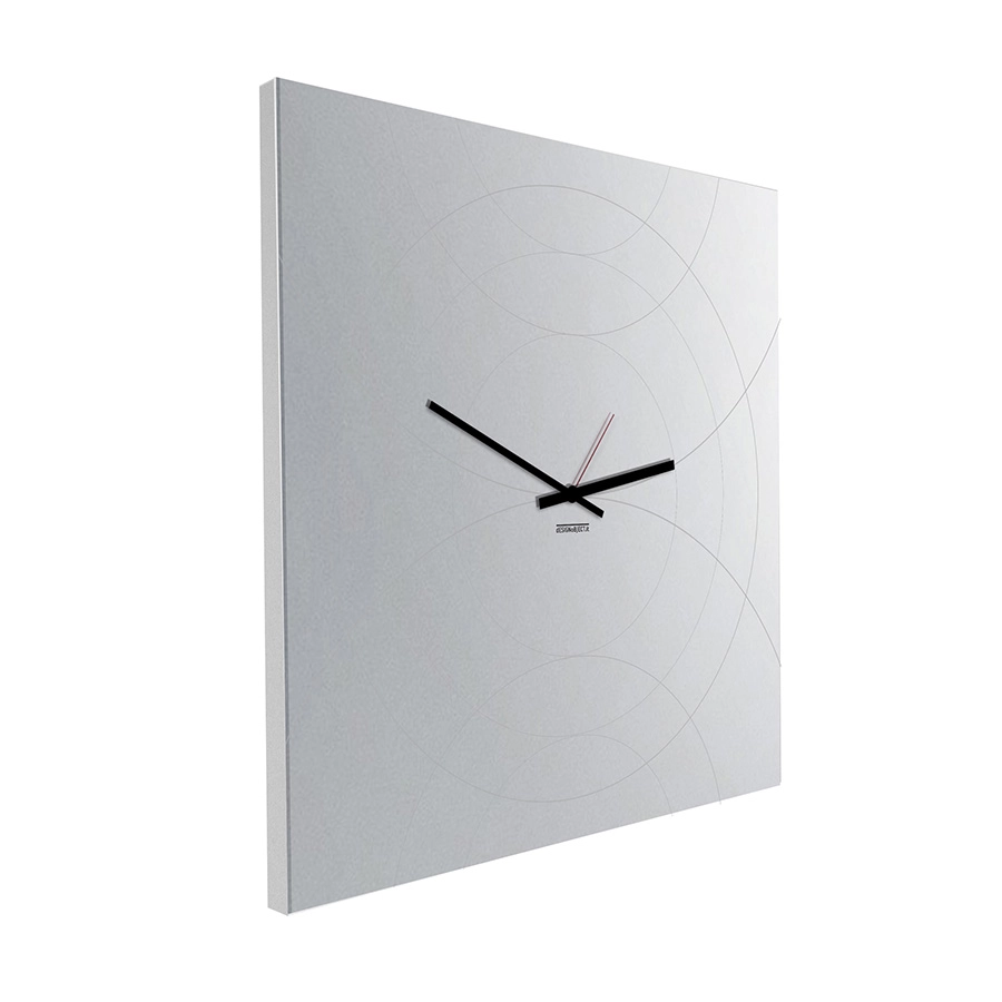 dESIGNoBJECT horloge murale avec mirror carré NARCISO