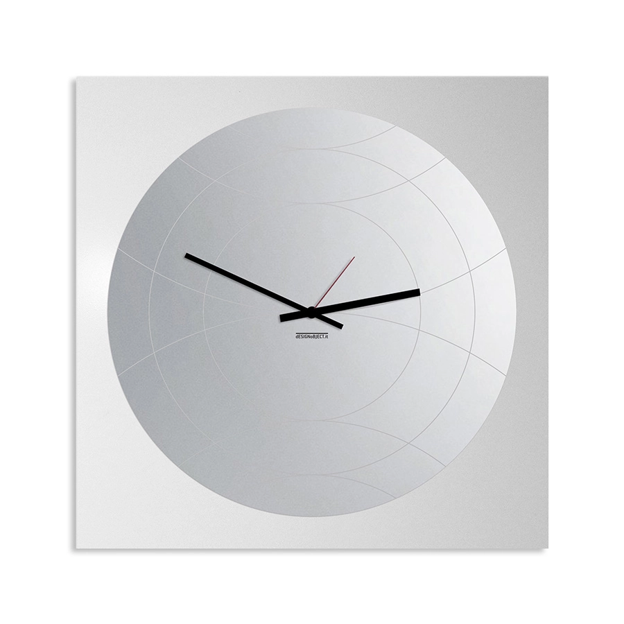 dESIGNoBJECT horloge murale avec mirror ronde NARCISO