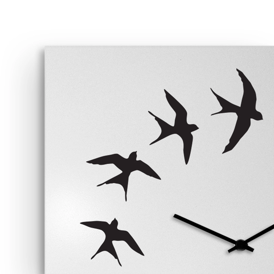 dESIGNoBJECT horloge murale BIRDS