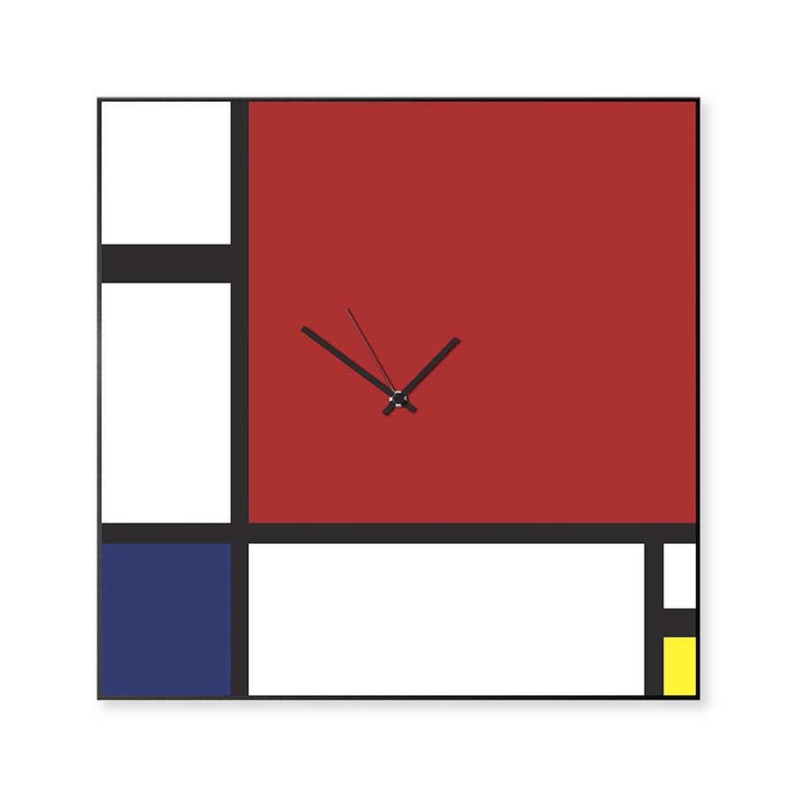 dESIGNoBJECT horloge murale MONDRIAN