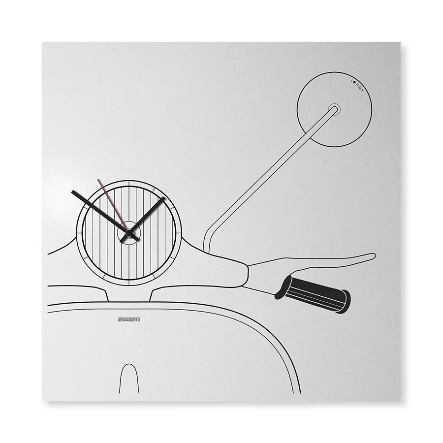 dESIGNoBJECT horloge murale SCOOTER