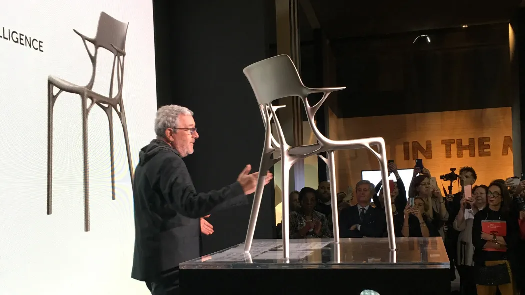 KARTELL set de 2 chaises avec accoudoirs AI - THE FIRST CHAIR CREATED BY A.I.