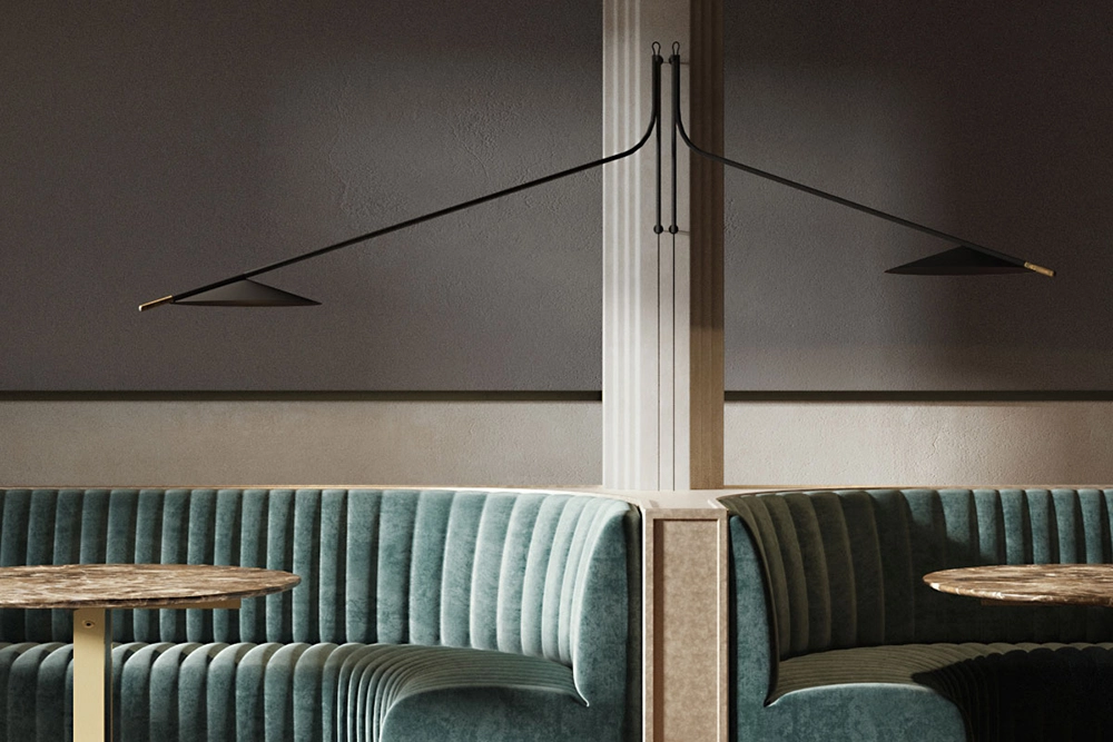 PENTA LIGHT lampe murale GLIFO avec le câble