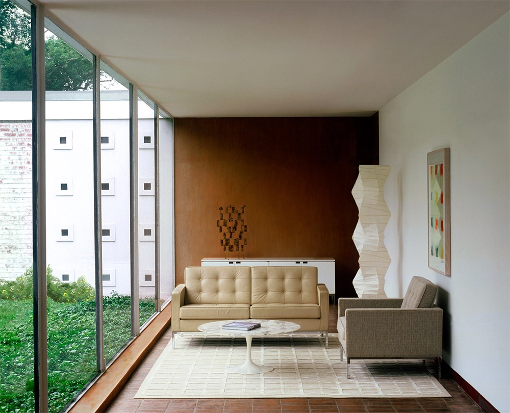 KNOLL canapé à 2 places FLORENCE en cuir