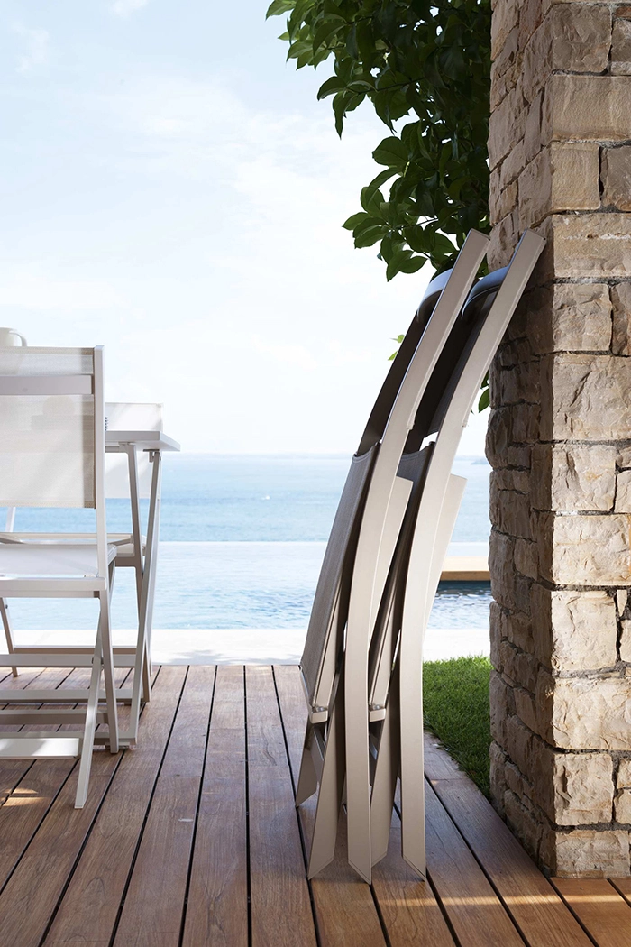 TALENTI set de 2 chaises pliantes d'extérieur QUEEN Collection PiùTrentanove