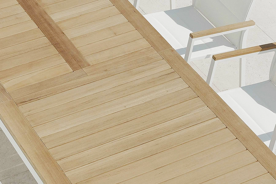 TALENTI table extensible à rallonge d'extérieur 156-214 cm TIMBER Collection PiùTrentanove