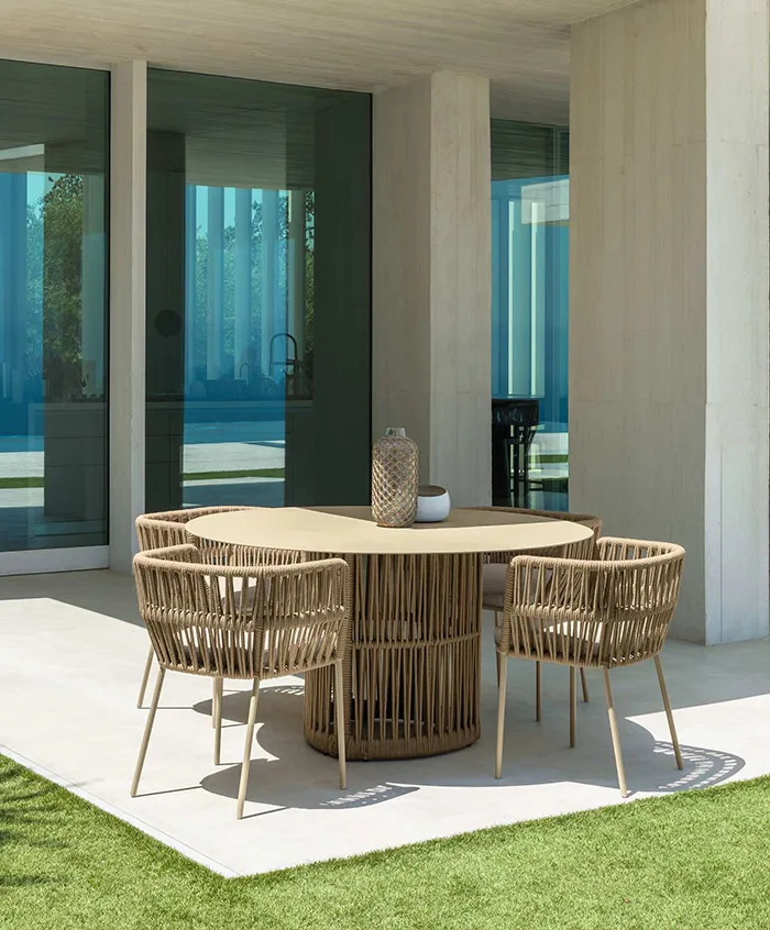 TALENTI table ronde d'extérieur Ø 140 cm CLIFF Collection Icon