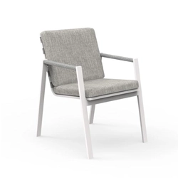 TALENTI set de 4 chaises avec accoudoirs d'extérieur COTTAGE Collection Icon