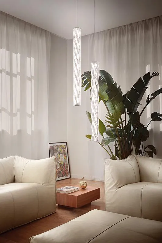 SLAMP lampe à suspension HUGO VERTICAL