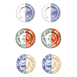 SELETTI set de 6 assiettes bols de soupe HYBRID