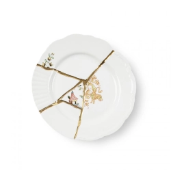SELETTI set de 6 assiettes de dessert KINTSUGI 09602