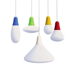 MARTINELLI LUCE set de 5 lampes à suspension CIULIFRULI