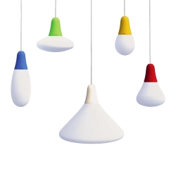 MARTINELLI LUCE set de 5 lampes à suspension CIULIFRULI version à araignée