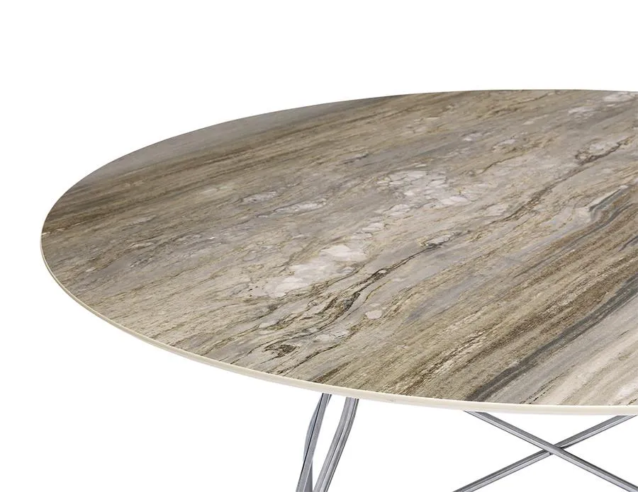 KARTELL table ronde GLOSSY MARBLE Ø 128 cm