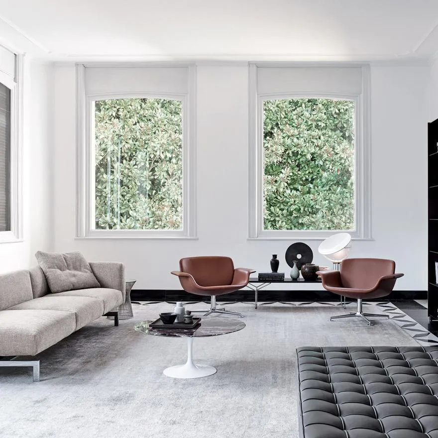 KNOLL table basse ronde TULIP Ø 91 cm collection Eero Saarinen