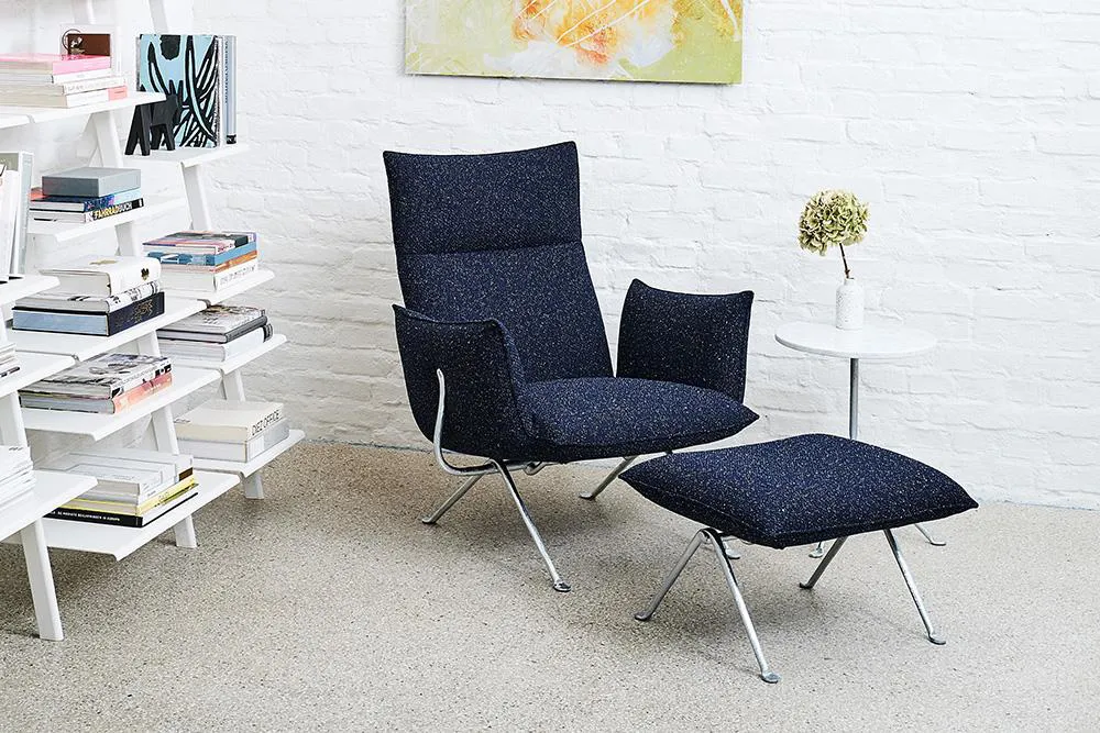 MAGIS fauteuil avec repose-pied pouf ottoman OFFICINA HIGH BACK