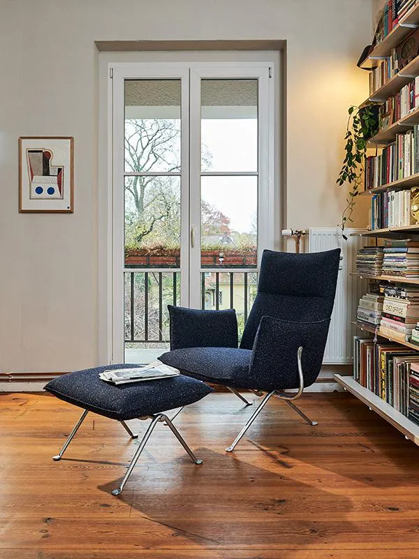 MAGIS fauteuil avec repose-pied pouf ottoman OFFICINA HIGH BACK