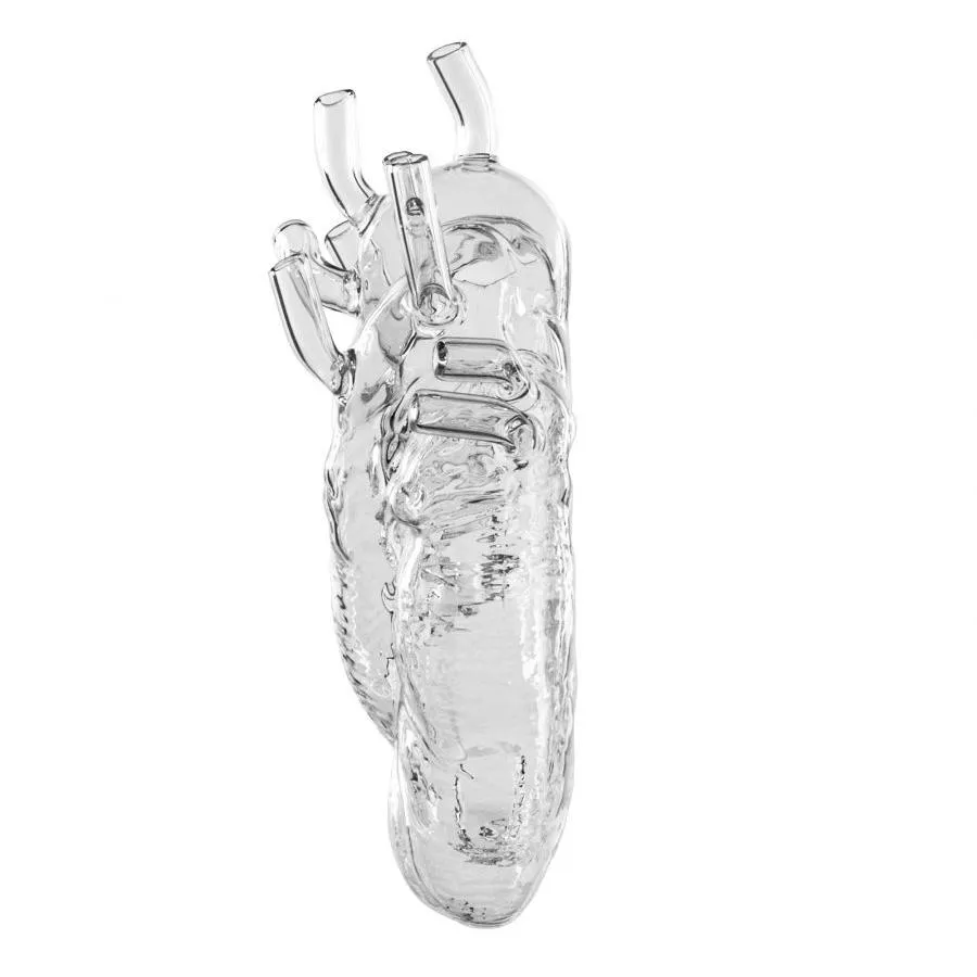 SELETTI vase en forme de coeur LOVE IN BLOOM GLASS