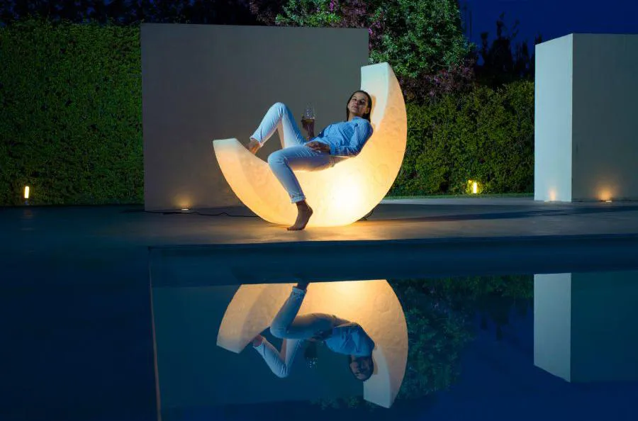 SELETTI lampadaire d'extérieur MY MOON LAMP
