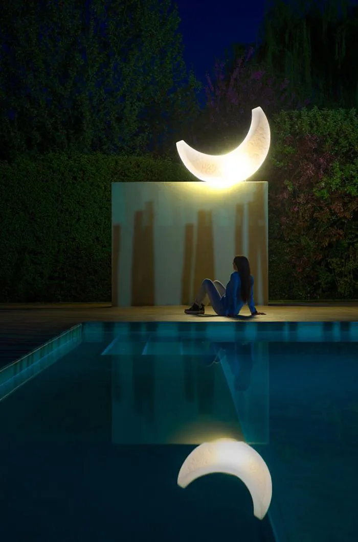SELETTI lampadaire d'extérieur MY MOON LAMP