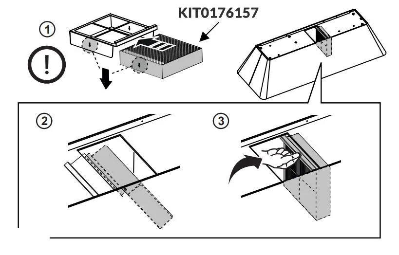 ELICA filtre charbon HEPA KIT0176157 pour hotte IKONA MAXXI PURE