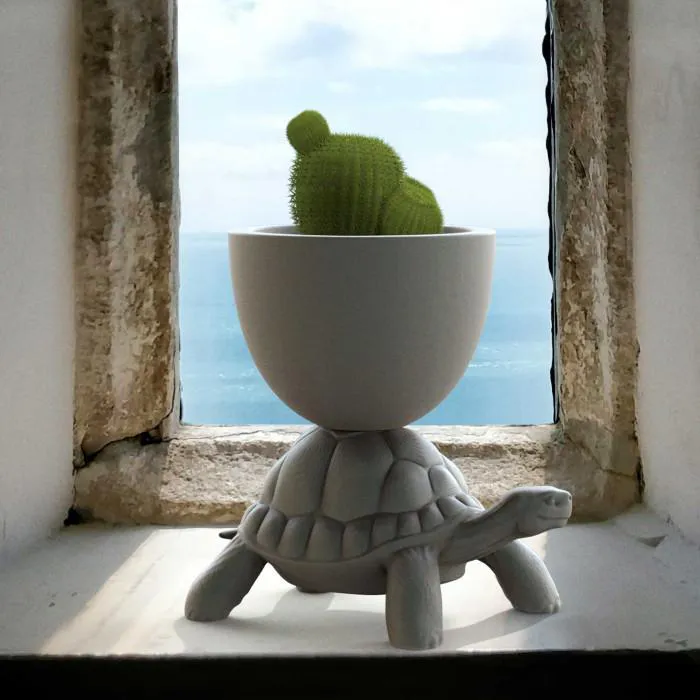 QEEBOO vase TURTLE CARRY PLANTER