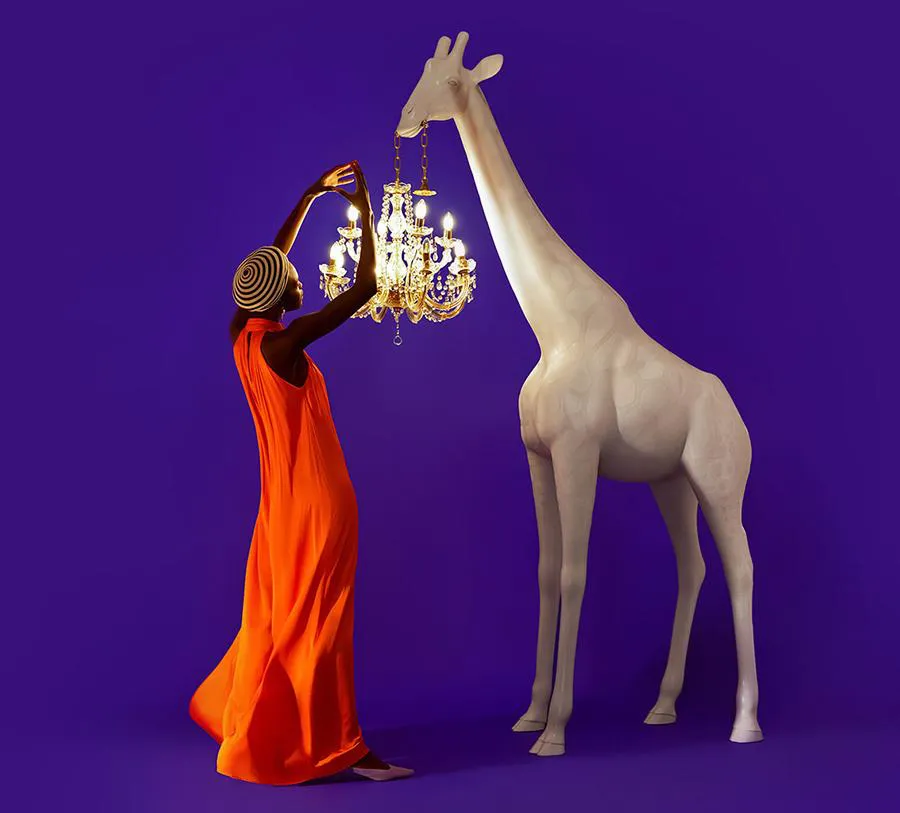 QEEBOO lampadaire GIRAFFE IN LOVE M