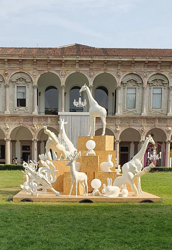 QEEBOO lampadaire d'extérieur GIRAFFE IN LOVE M OUTDOOR