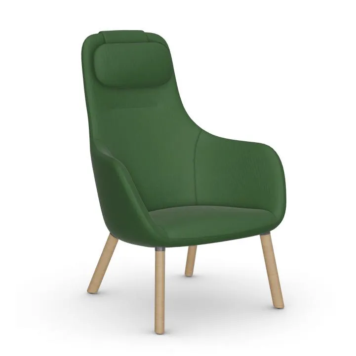VITRA fauteuil HAL LOUNGE CHAIR en tissu Volo