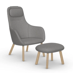 VITRA fauteuil HAL LOUNGE CHAIR & OTTOMAN en tissu Cosy 2