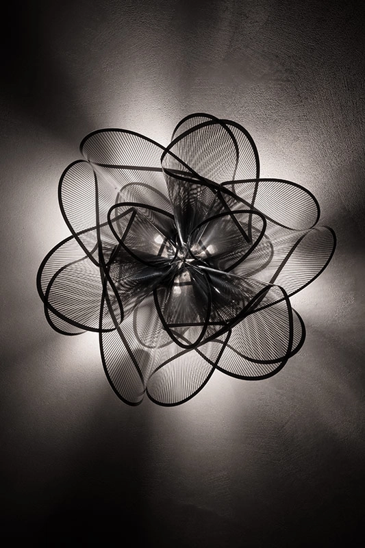 SLAMP lampe murale applique ou lampe de plafond plafonnier LA BELLE ÉTOILE ETOILE BLACK