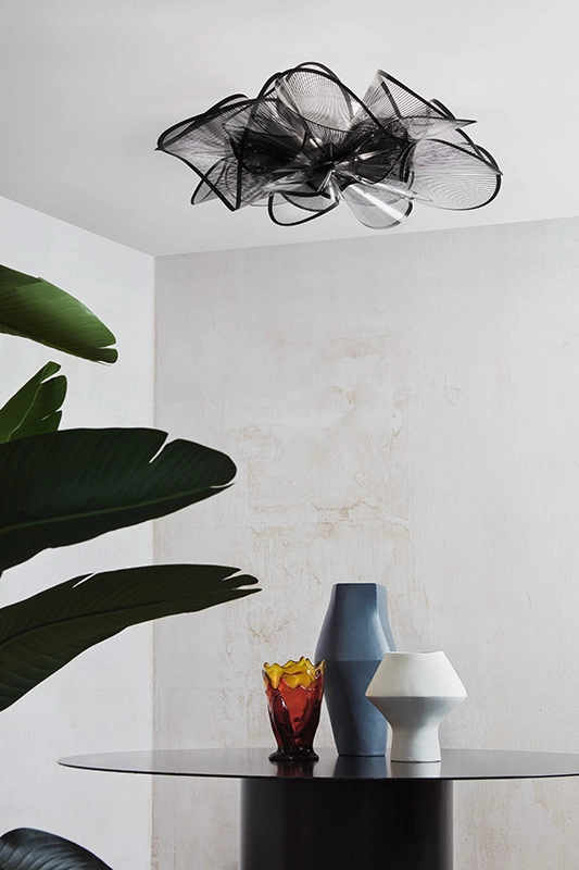 SLAMP lampe murale applique ou lampe de plafond plafonnier LA BELLE ÉTOILE ETOILE BLACK