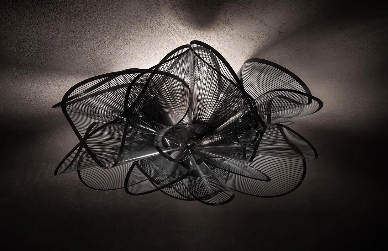 SLAMP lampe murale applique ou lampe de plafond plafonnier LA BELLE ÉTOILE ETOILE BLACK