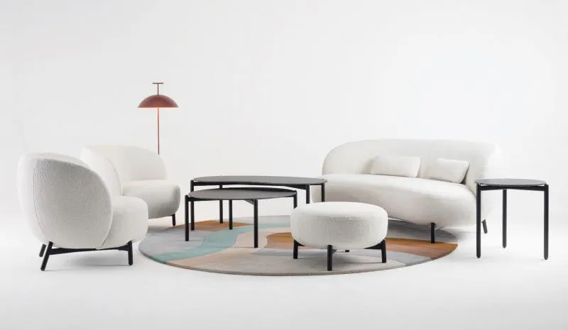 KARTELL canapé LUNAM tissu ORSETTO