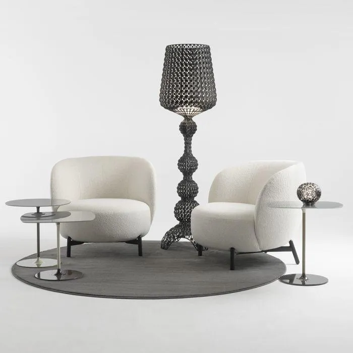 KARTELL fauteuil LUNAM tissu ORSETTO