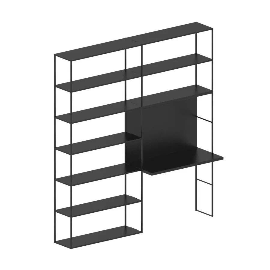 ZEUS bureau avec étagères EASY IRONY BUREAU Composition K