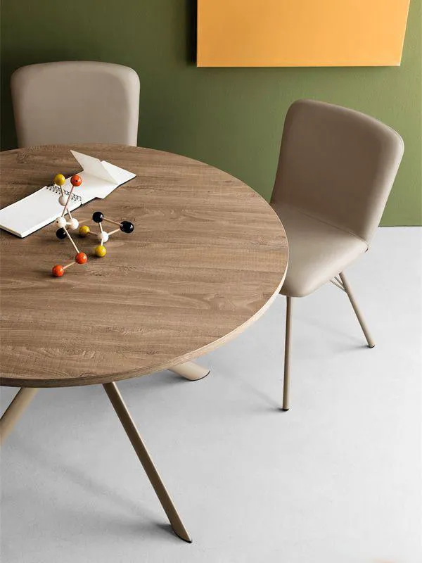 CONNUBIA table extensible à rallonge avec piètement noir mat GIOVE CB/4739-D 120 cm