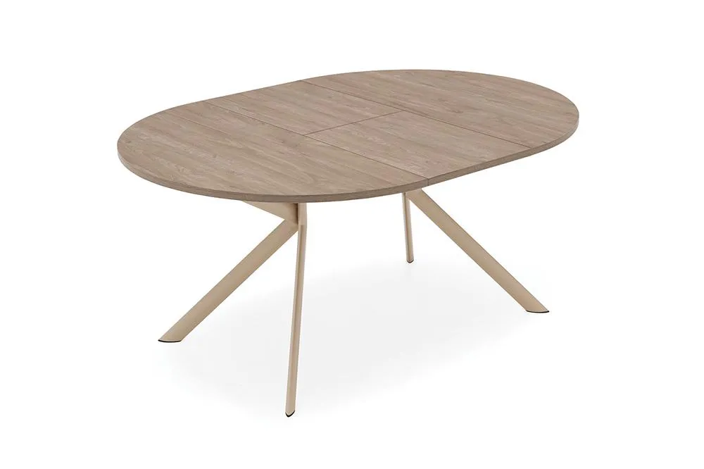 CONNUBIA table extensible à rallonge avec piètement noir mat GIOVE CB/4739-D 120 cm