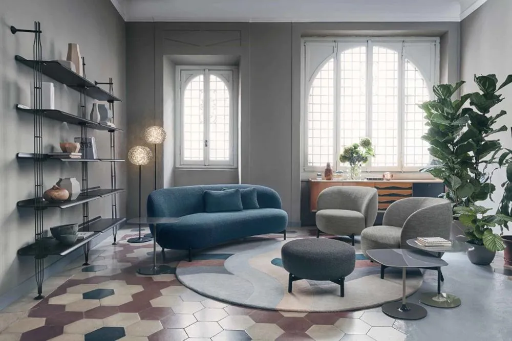 KARTELL canapé LUNAM tissu ORSETTO