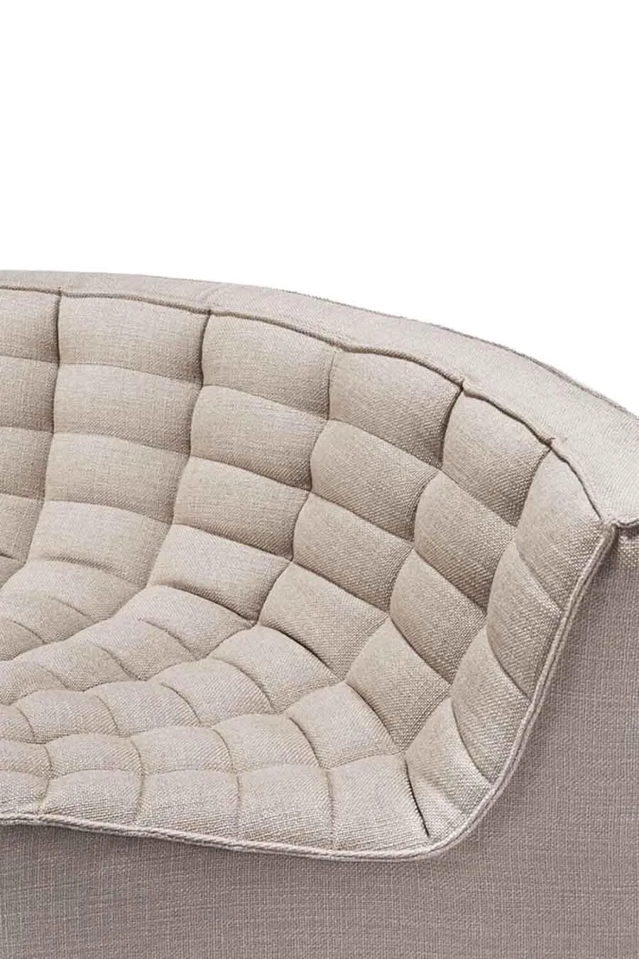 ETHNICRAFT canapé modulaire d'angle rond N701 90°