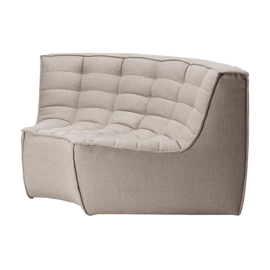 ETHNICRAFT canapé modulaire d'angle rond N701 90°