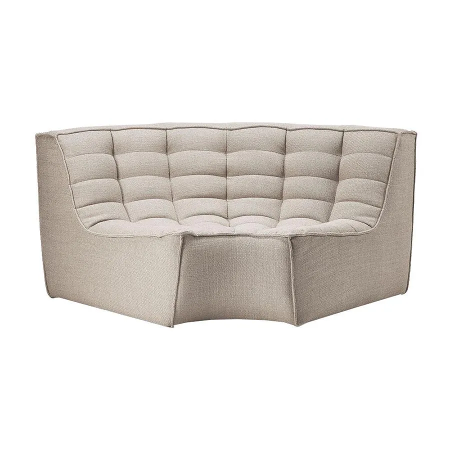 ETHNICRAFT canapé modulaire d'angle rond N701 90°