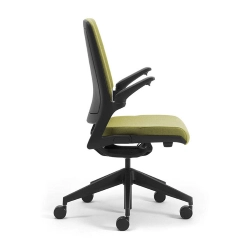 LEYFORM chaise de bureau à roulettes ASTRA avec dossier en polypropylène