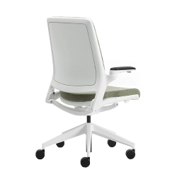 LEYFORM chaise de bureau à roulettes ASTRA W avec dossier en polypropylène