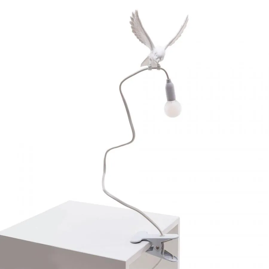 SELETTI lampe de table SPARROW avec serrer
