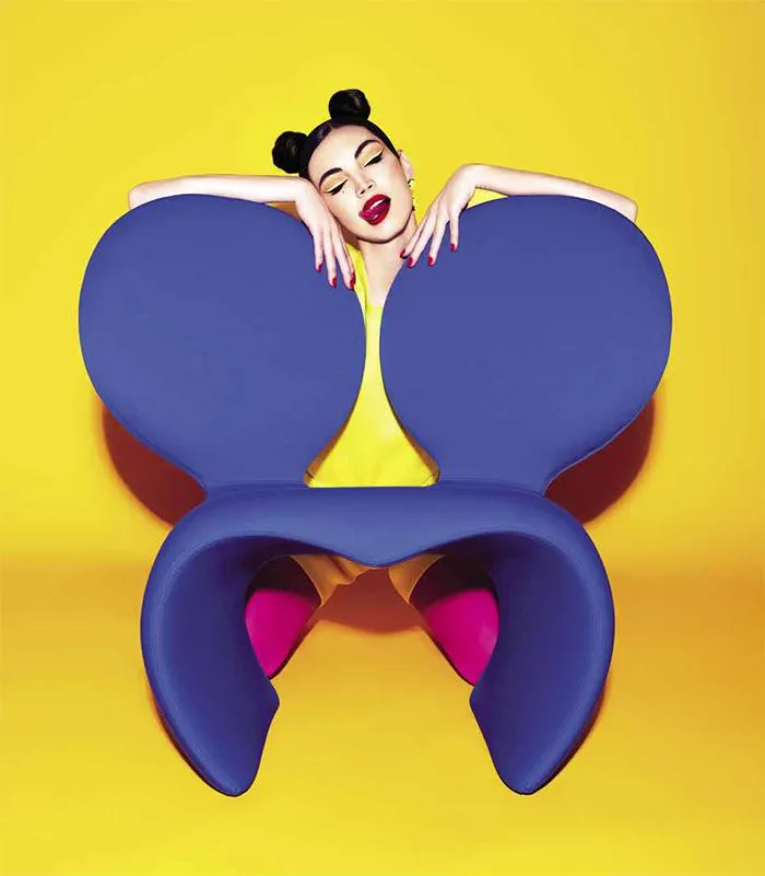 QEEBOO fauteuil d'extérieur DON'T F**K WITH THE MOUSE