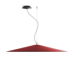LUCEPLAN lampe à suspension KOINÈ rouge 2700K Ø 110 cm dimmer coupure de phase