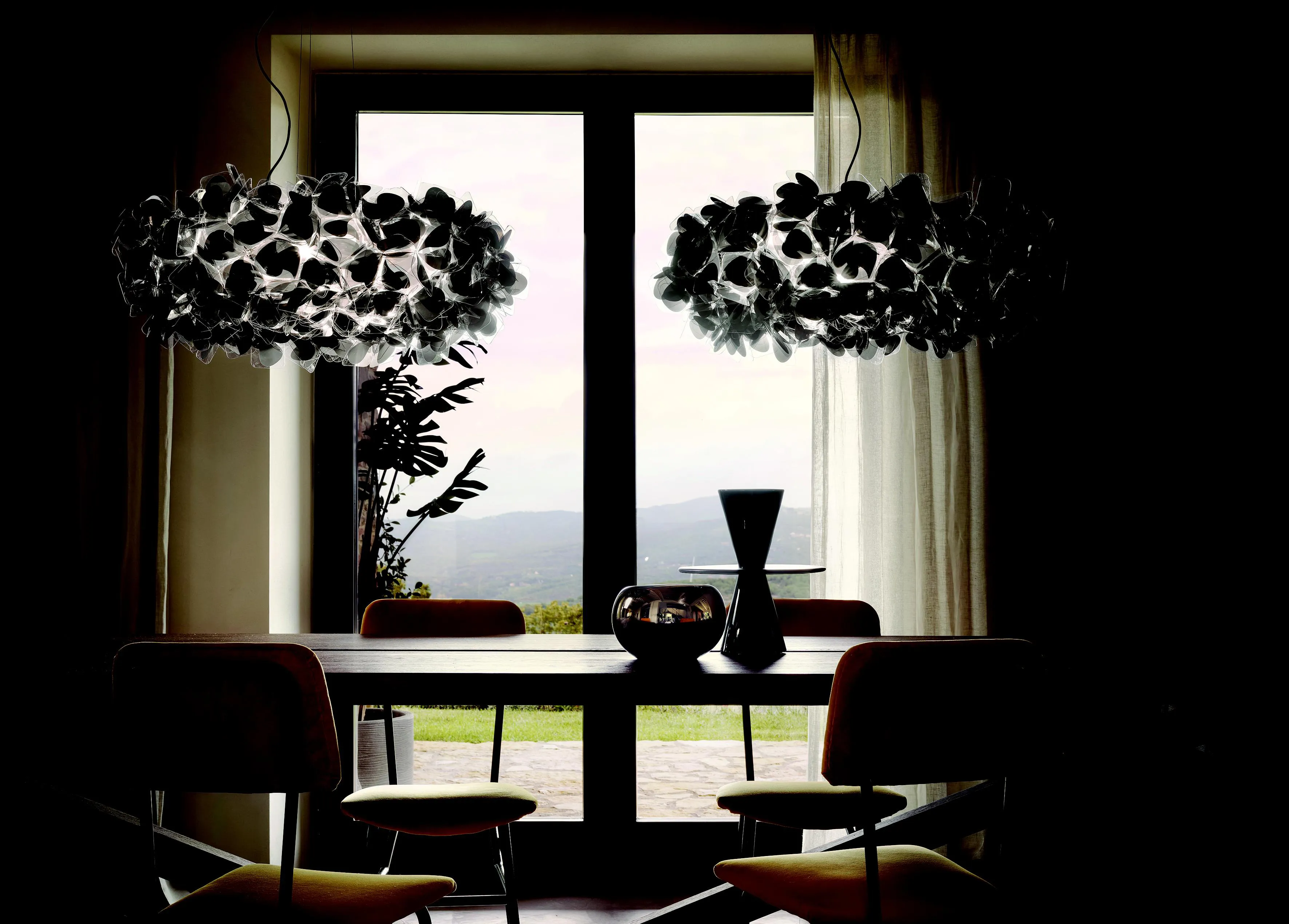 SLAMP lampe à suspension CLIZIA LARGE MAMA NON MAMA BLACK